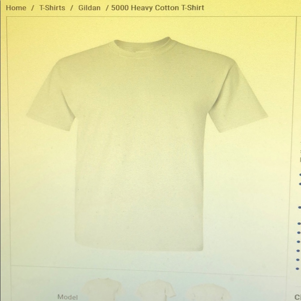 Gildan 5000. Heavy Cotton T-shirt